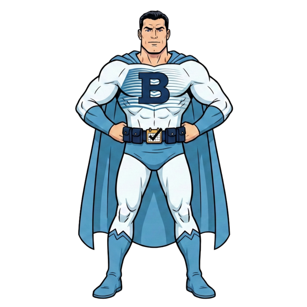 A bookkeeping superhero!